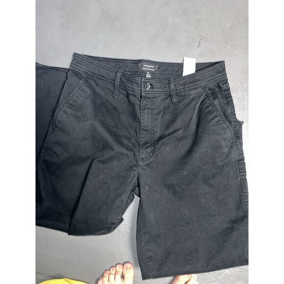 Banana Republic Black Pleated Pant, High Rise, Wide Leg, Size 10 dressy office - Picture 1 of 5